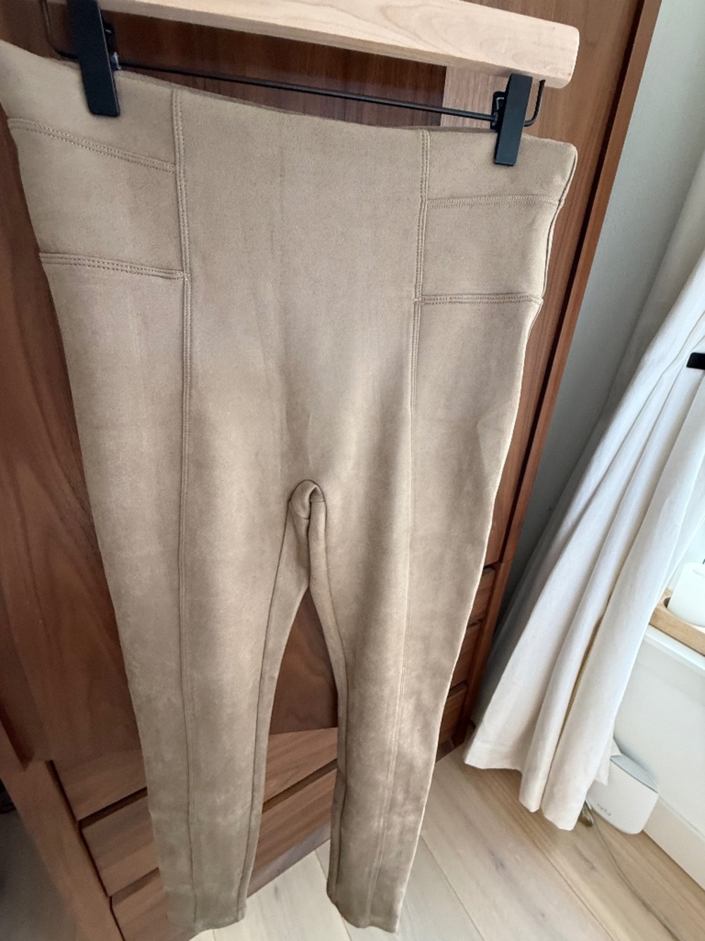 Spanx Taupe Sueded Legging/Riding Pant Large